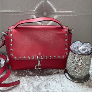 COPY - Rebecca Minkoff Studded Red Leather Cross Body Bag